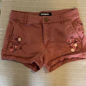 Embroidered shorts